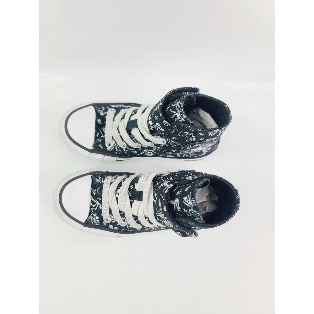 Converse, Textile Casual High-Top Sneakers, Youth , Size US 11, Black Color. A.H
